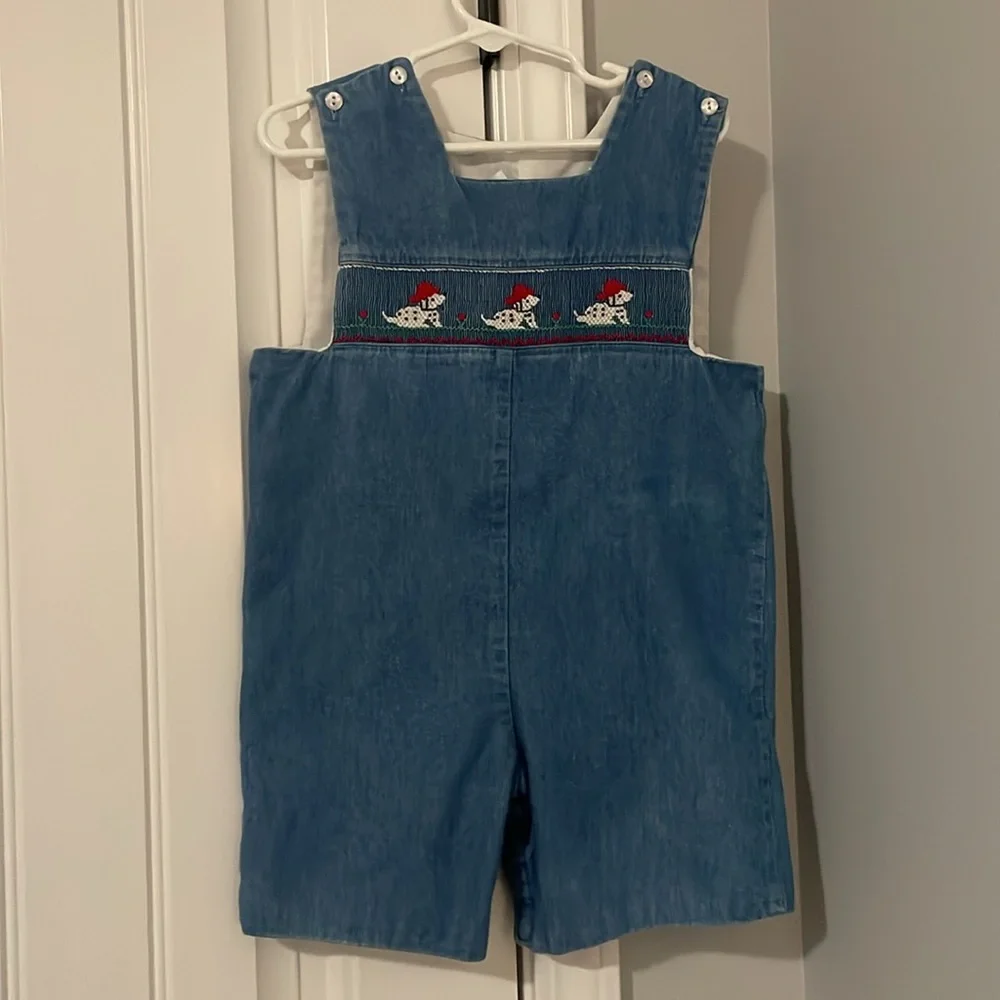 Rags Land Blue Denim Kids Overalls with Dalmatian Design - Picture 7 of 9